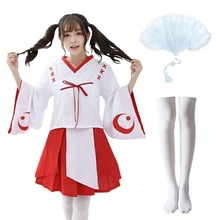 外贸出口日本女仆动漫极乐净土 和服 桔梗连衣裙成人女装cosplay
