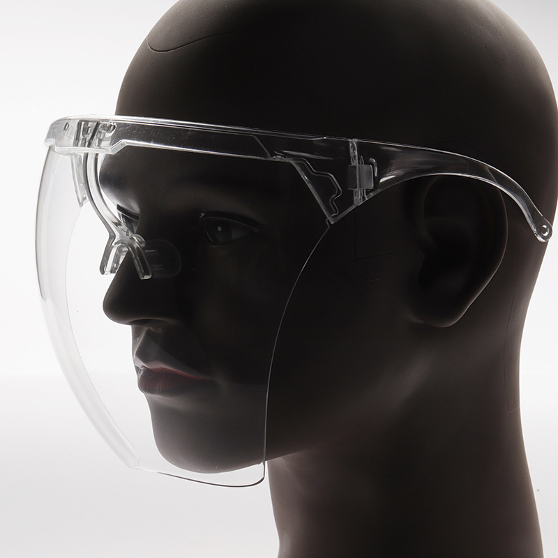 新款pc防雾防护面罩户外骑行隔离防尘防风防蚊虫飞溅护目镜现货