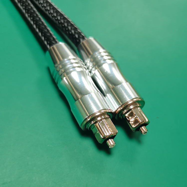 高端编制音频线 spdif光纤线 塑料光纤音频跳线 电脑主板光纤线