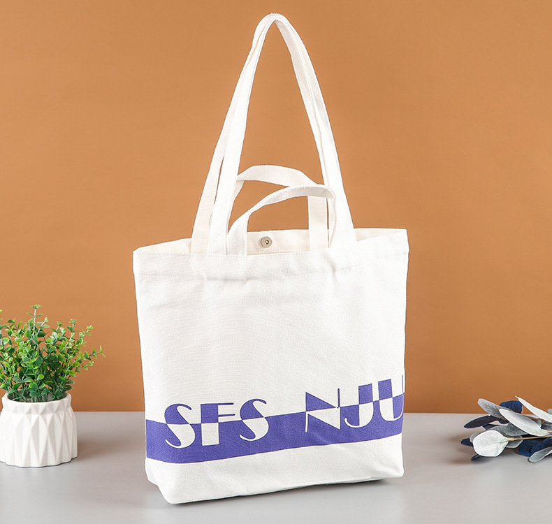 批发网红服装购物袋手提袋学生单肩广告印花帆布袋制作可加印logo