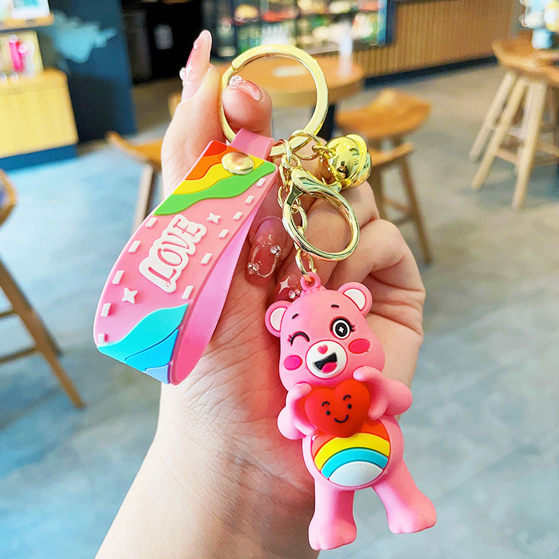 Love Bear Keychain Female Cute Trendy Exquisite Doll Key Chain Bag Pendant Couple Ornaments Gift Wholesale