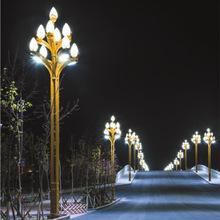 led玉兰灯8米10米广场道路车站户外景观灯市政工程中华灯高杆路灯