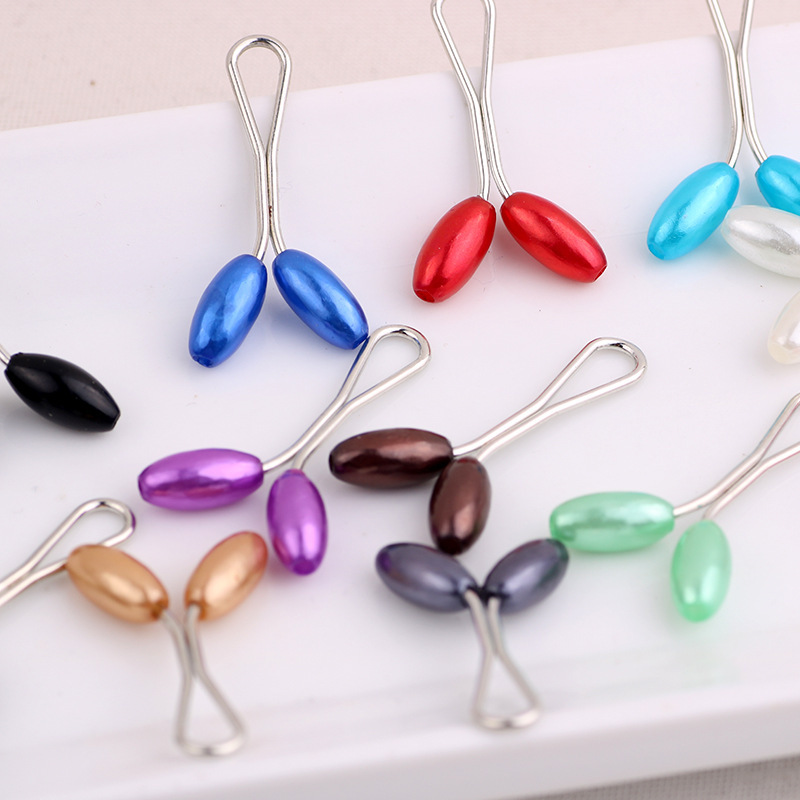 2023 U-Shaped Needle Female Neck Clip Pearl Clip Multi-Color Optional Shawl Needle Southeast Asia Small Jewelry Factory Wholesale