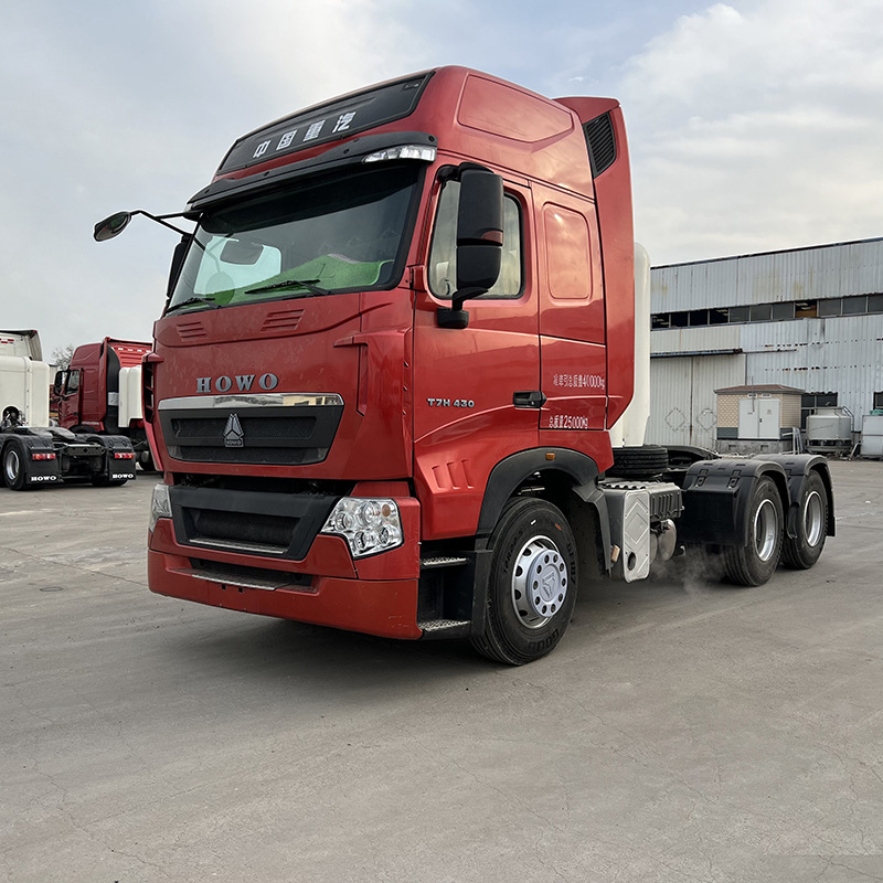 现货出口 二手豪沃t7卡车头 howo 天然气运输车 10轮cng牵引车头