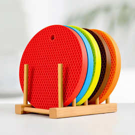 源头工厂直供加厚硅胶蜂窝餐垫 抗压抗撕裂 耐老化防油防污易清洗