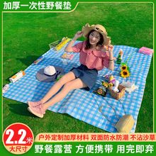 户外露营一次性桌布长方形野餐野炊郊游春游加厚防水台布餐桌垫子