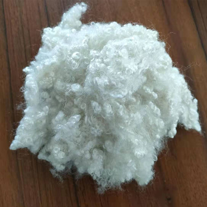 厂家直供涤纶短纤维化纤原料珍珠棉颗粒填充物原料沙发抱枕高回弹