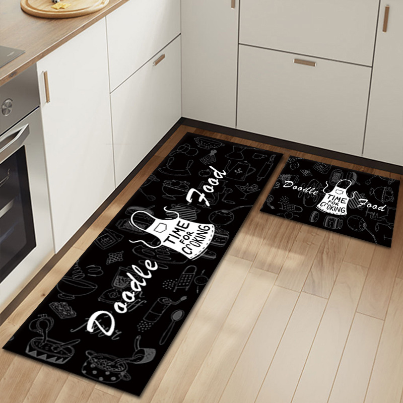 Spot Cartoon Series Carpet Erasable Oil-Absorbing Combination Kitchen Floor Mat Hallway Logo Home Decoration Floor Mat