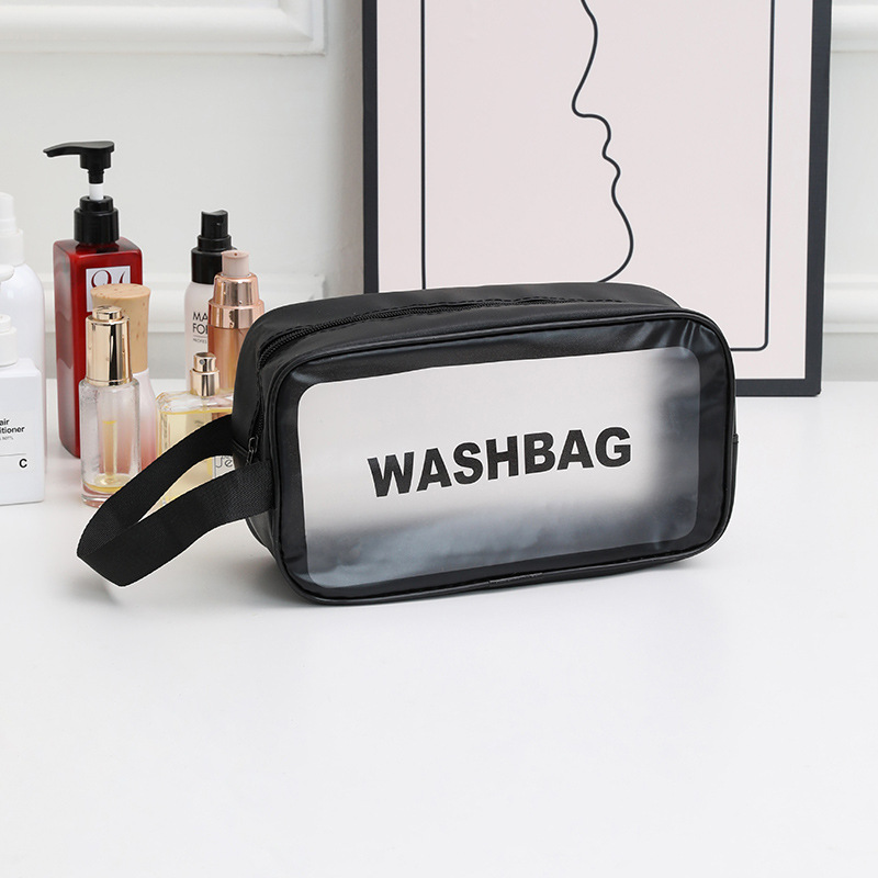 PVC Waterproof Cosmetic Bag Portable Portable Storage Bag Korean Large Capacity Transparent Wash Bag Travel Storage Bag