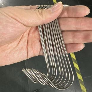 不锈钢腊肉钩子挂腊肉香肠尖头挂钩不锈钢s型挂钩腊肉钩钩s钩,微商