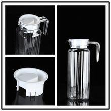 7L8K凉水壶盖白色配件PP条纹八角杯盖塑料冷水壶盖子玻璃扎壶通用