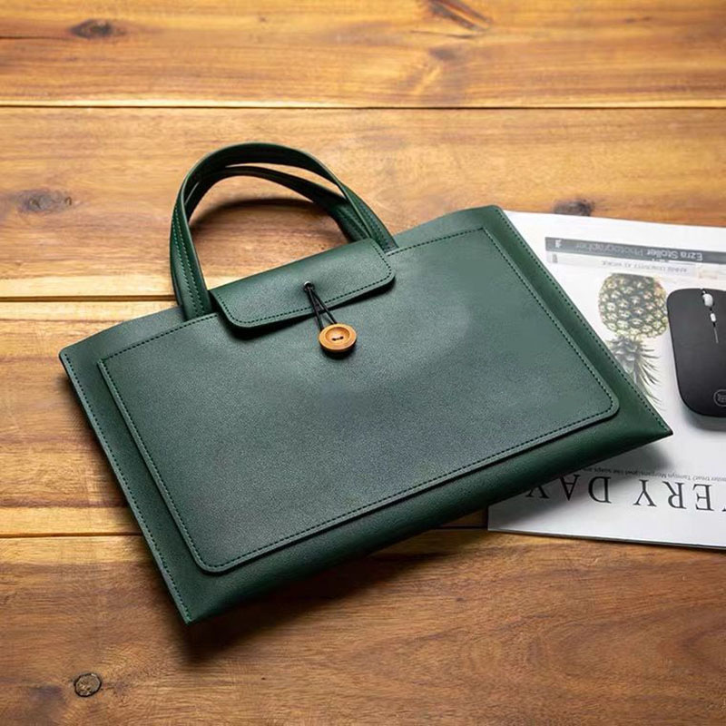 pu手提电脑包 男士公文手提包pu皮包出差单肩包文件电脑包斜跨包