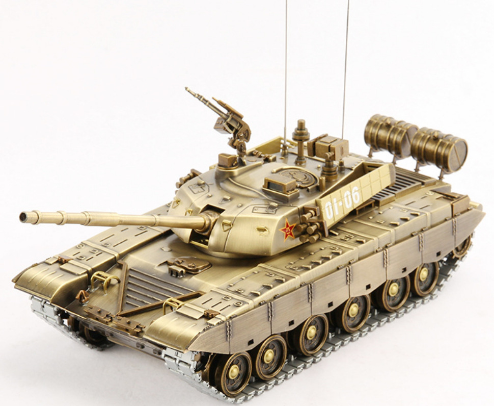 99式主战坦克模型1:30合金静态成品老兵退伍纪念品摆件九九式