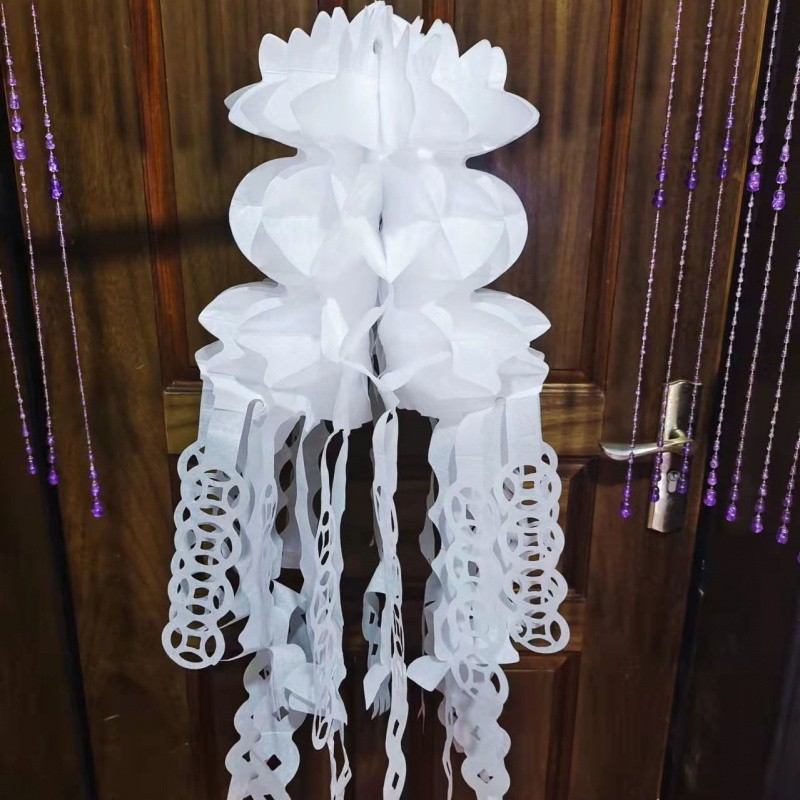 清明祭祀品上坟扫墓坟飘挂清纸吊子祭奠祭祖丧葬白事清明节灯笼