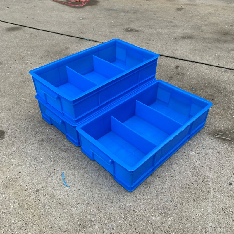 塑料格子箱长方形带分隔收纳箱机电五金螺丝分类箱正方多格工具箱