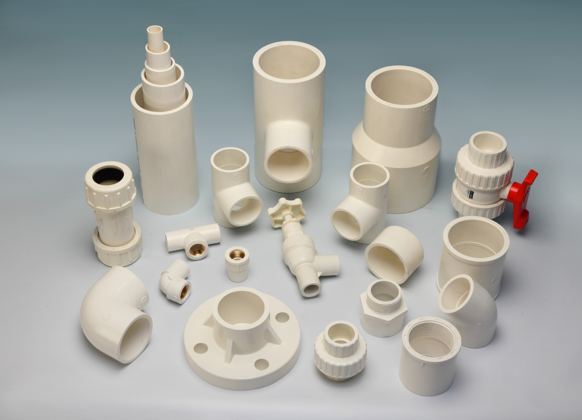 中山环宇锚牌管 upvc英标给水管 90°胶内牙三通/胶内牙龙头三叉