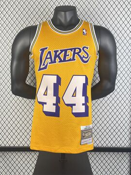 mn热压复古球衣:sw 湖人队 71/72赛季 44号 韦斯特nba球衣