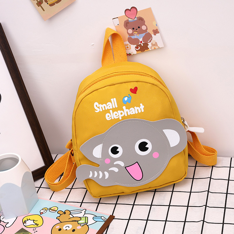 2022 New Cute Children's Bag Boys and Girls Baby Schoolbag Small Elephant Western Style Backpack Kindergarten Preschool