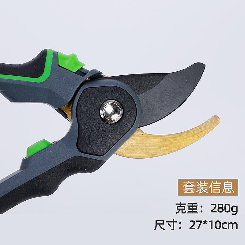 Japanese Thick SK5 Steel Branch Scissors Strong Teflon Surface Treatment Scissors Thick Branch Garden Shears Foreign Trade Pruning