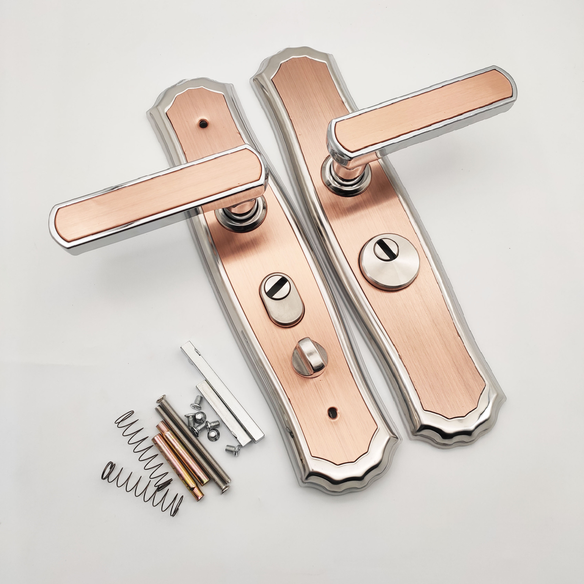 不锈钢防盗锁把手  防盗门不锈钢拉手批发 入户门把手