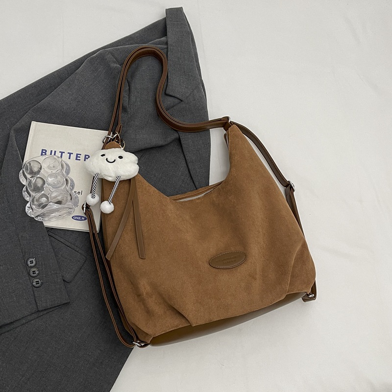 百搭磨砂双肩包多功能时尚托特包女休闲通勤新款上班2024质感大包