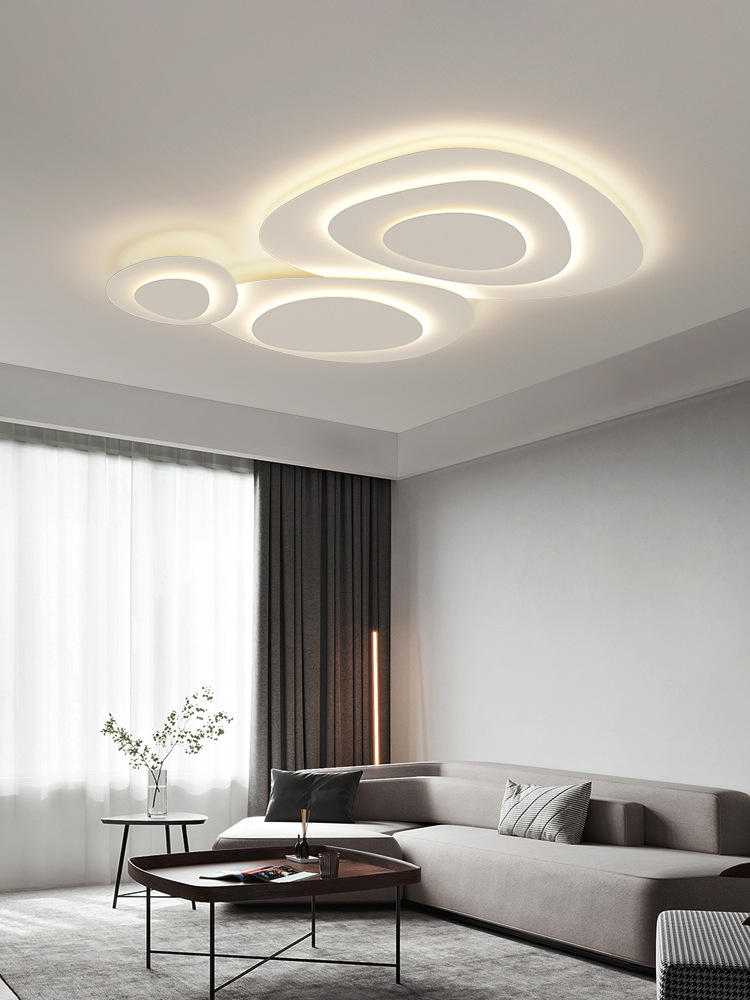 北欧大厅主灯创意超薄客厅灯简约现代灯具大气个性高端led吸顶灯