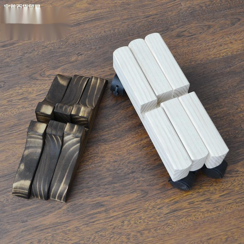 实木屏风底座 折屏拉直专用底座 折叠屏风固定落地底座支架脚