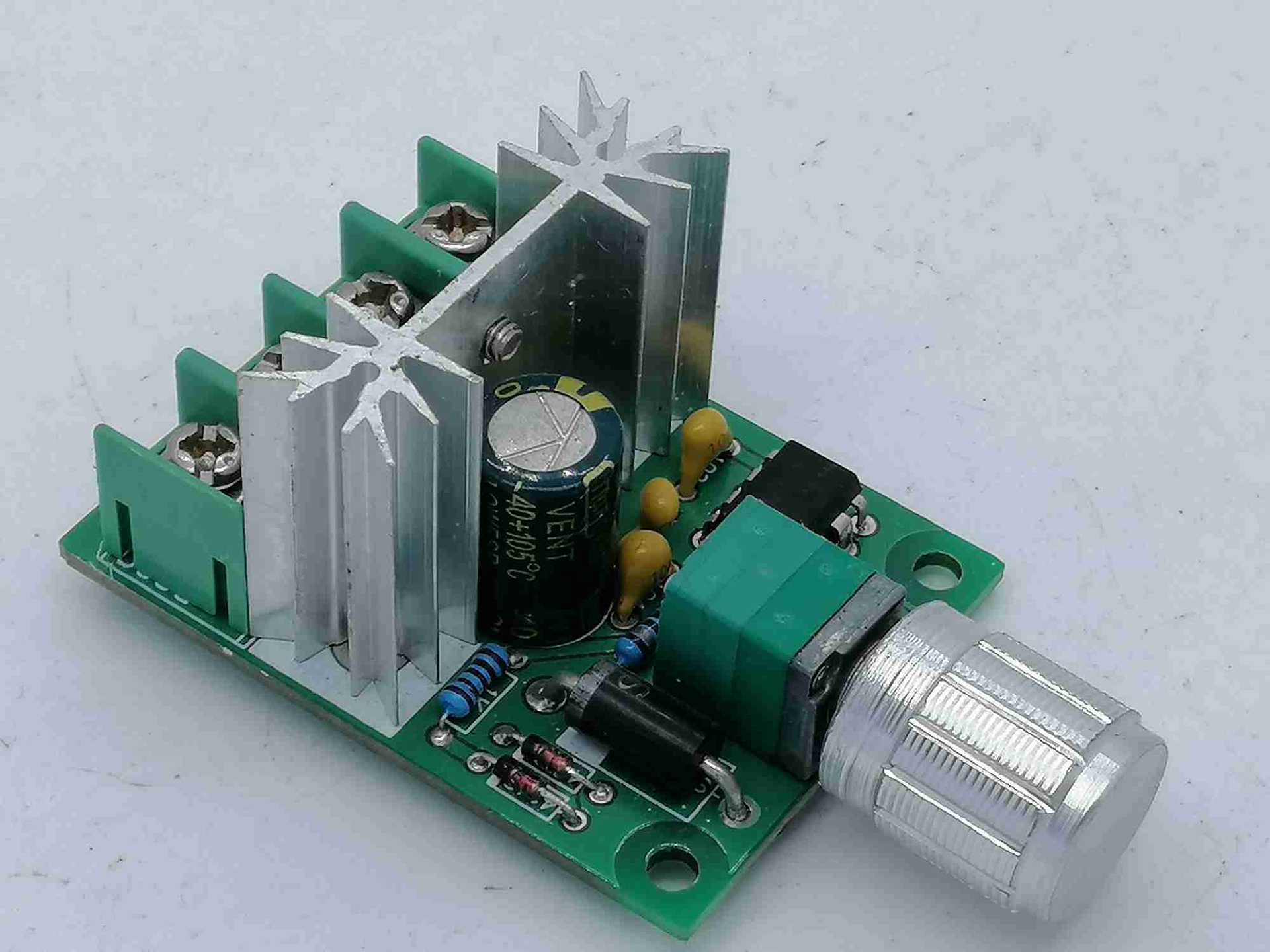 直流电机风机调速器dc6v一12v6a大功率pwm无极带开关调速器