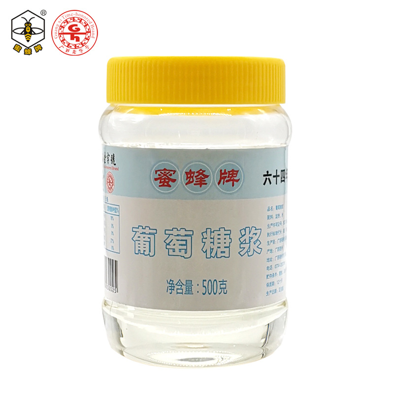 蜜蜂牌葡萄糖浆500g烘焙蛋糕奶茶店商用调味原料透明果葡糖浆