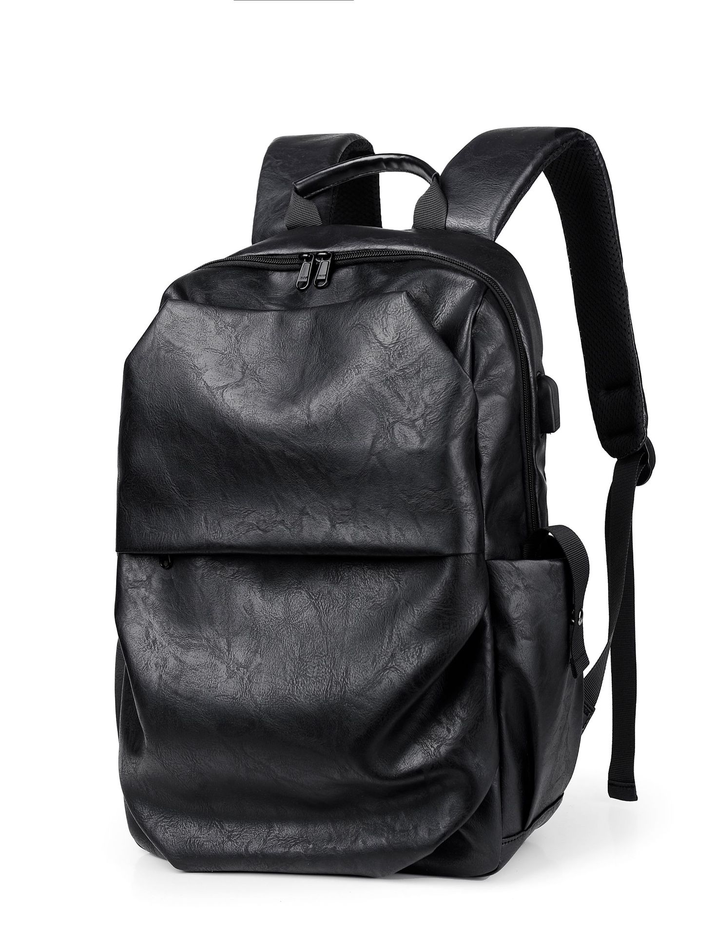 Quality Men's Bag New Backpack Pu Large Capacity Computer Bag Business Trip Leisure Backpack Men One Piece Dropshipping