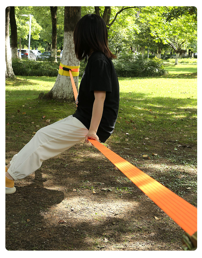 欣达户外走扁带平衡绳体育运动走软绳套装幼儿园感统平衡训练器材