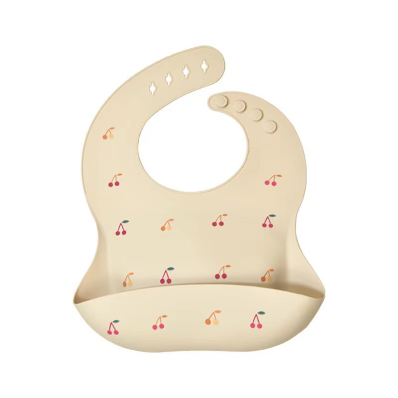 Silicon Print Bib Baby Waterproof Bib Children Super Soft Feeding Bib Baby Bib Children Anti-Dirty