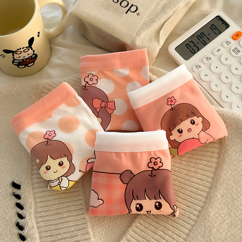 女童内裤纯棉平角小女孩中大童宝宝韩版可爱公主四角短裤儿童内裤