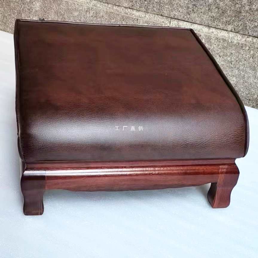 加厚拜垫拜佛垫实木皮革方形四脚大拜垫跪垫家用礼佛打坐垫-阿里巴巴
