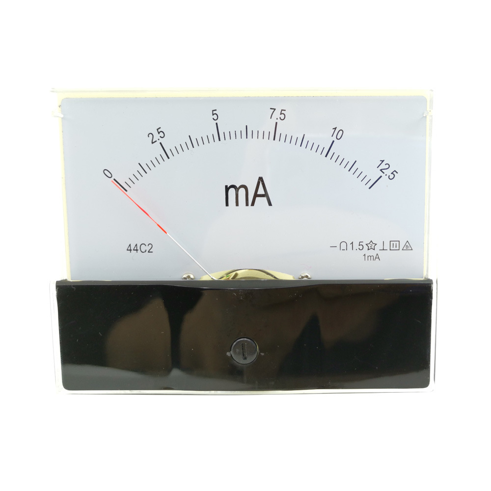 44c2直流电流表 指针式电流表毫安表 机械板表表头