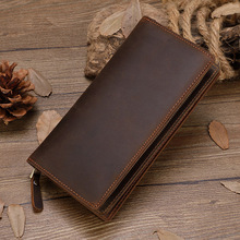 Vintage Men Long wallet money purses Men's Wallet Dollar跨境