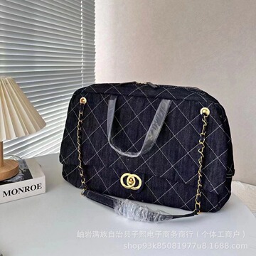 牛仔系列中古vintage丹宁合集大容量妈咪包牛仔帆布包购物袋-阿里巴巴