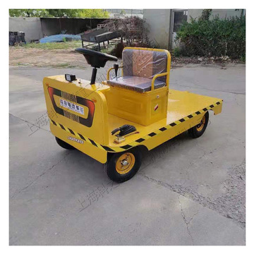 家用电动平板运输车 四轮座驾式前进后退车 铁路建设平板车现货