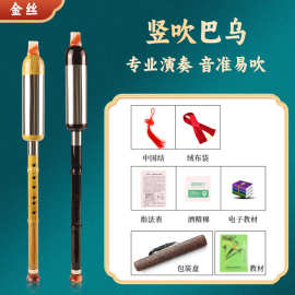 工厂批发胶木巴乌竖吹入门初学者乐器学生用降bc调仿黑檀巴乌