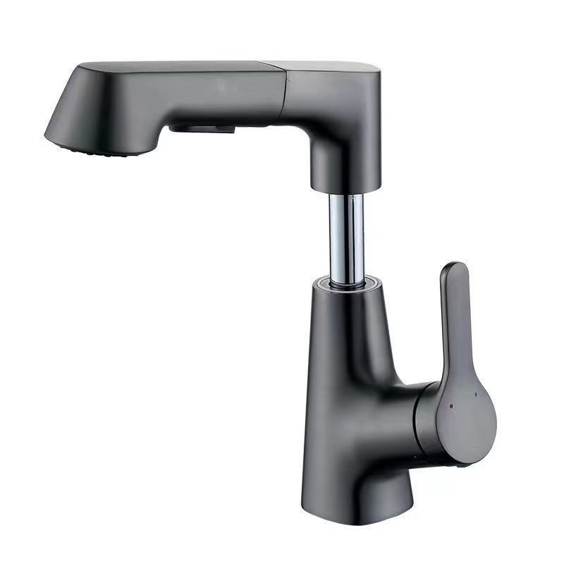 Copper Basin Faucet Bathroom Hot and Cold Multi-Functional Pull-out Bathroom Sink Washbasin Water Lifting Faucet Water Tap