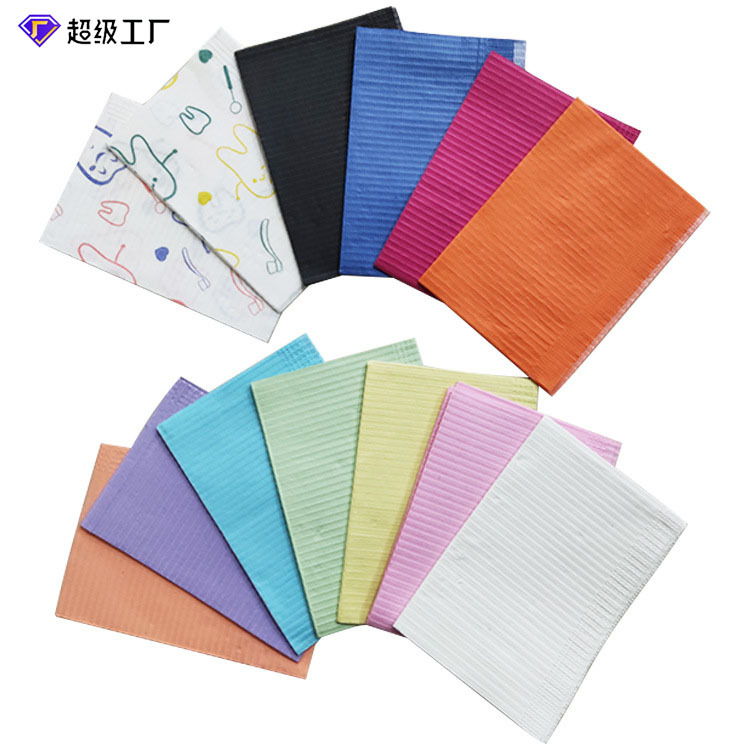 medical dental oral material disposable scarf non-tie scarf dental bib disposable table mat