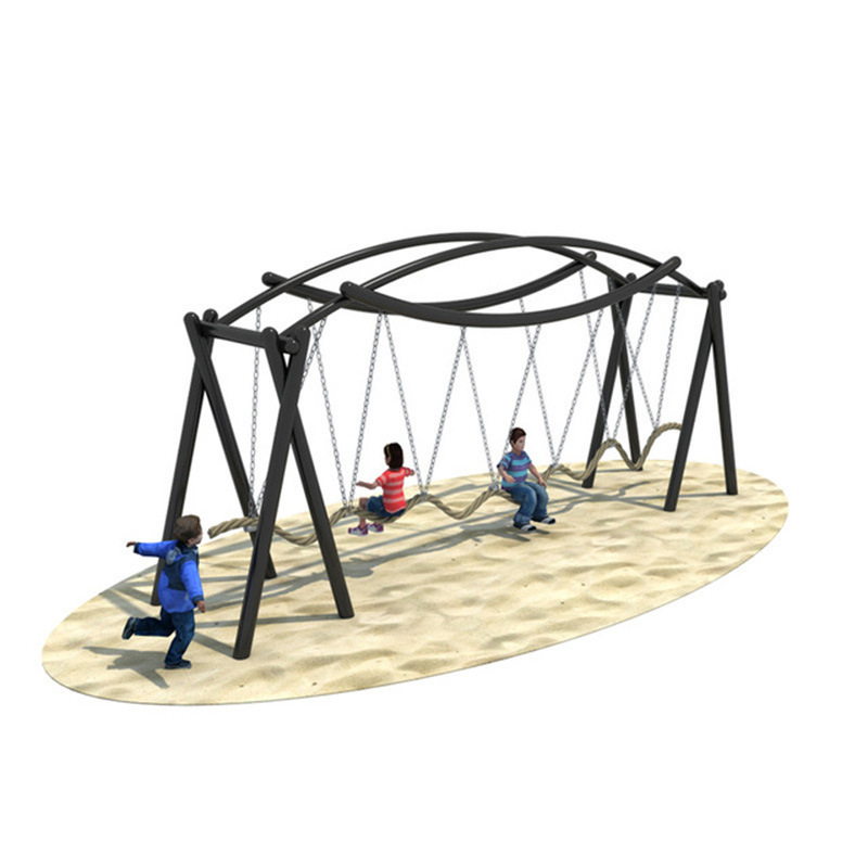 景区网红旋转秋千农庄儿童游乐娱乐设施钢架多人无动力摇摆秋千