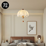 24年5月新款铜材法式中古餐厅吊灯侘寂风卧室复古日式民宿装饰灯