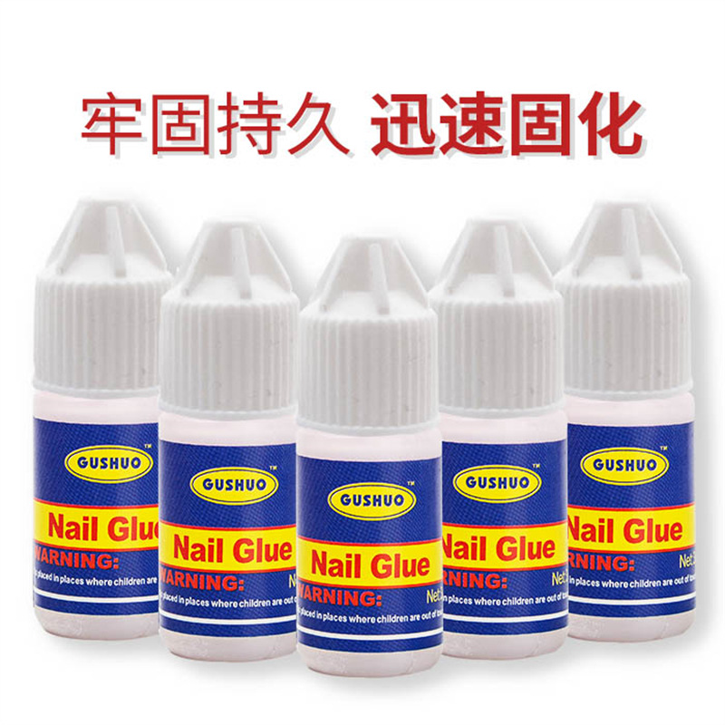 Manicure Implement Quick-Drying Fake Nails Nail Tip Nail Tip Ornament Rhinestone Sticking Glue Strong 3G Blue Bottle Glue