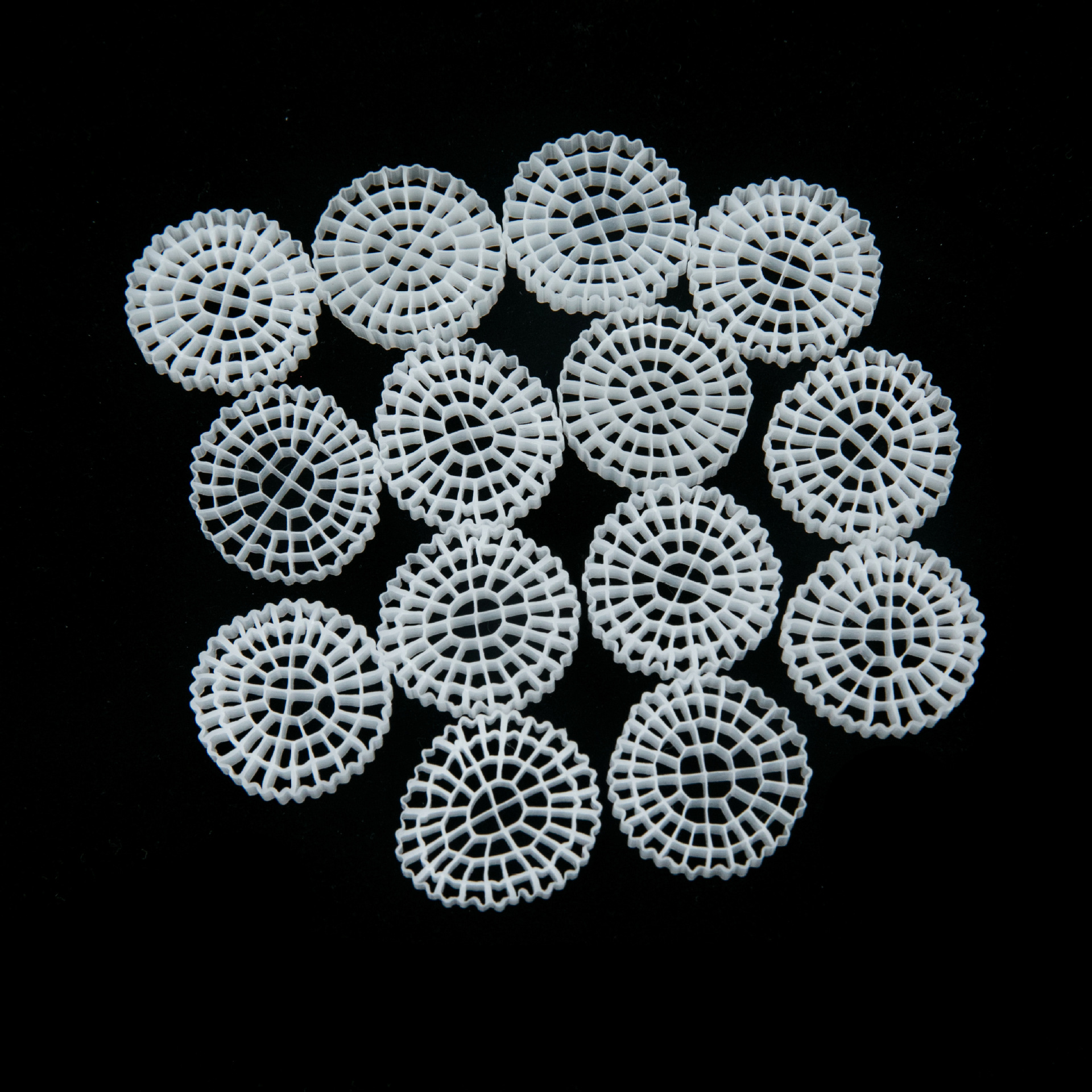 mbbr填料 流化床填料 生物悬浮填料 φ25×4 64孔