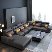 免洗纳米科技布沙发客厅大户型北欧乳胶简约现代整装家具布艺沙发