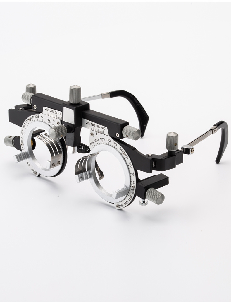 半钛试戴架眼镜店验光设备可调节镜腿瞳距配镜验光试戴架超轻质感