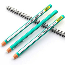 日本新款un卷纸擦EK100笔形三菱纸卷橡皮蓝绿色杆笔型笔式提高光