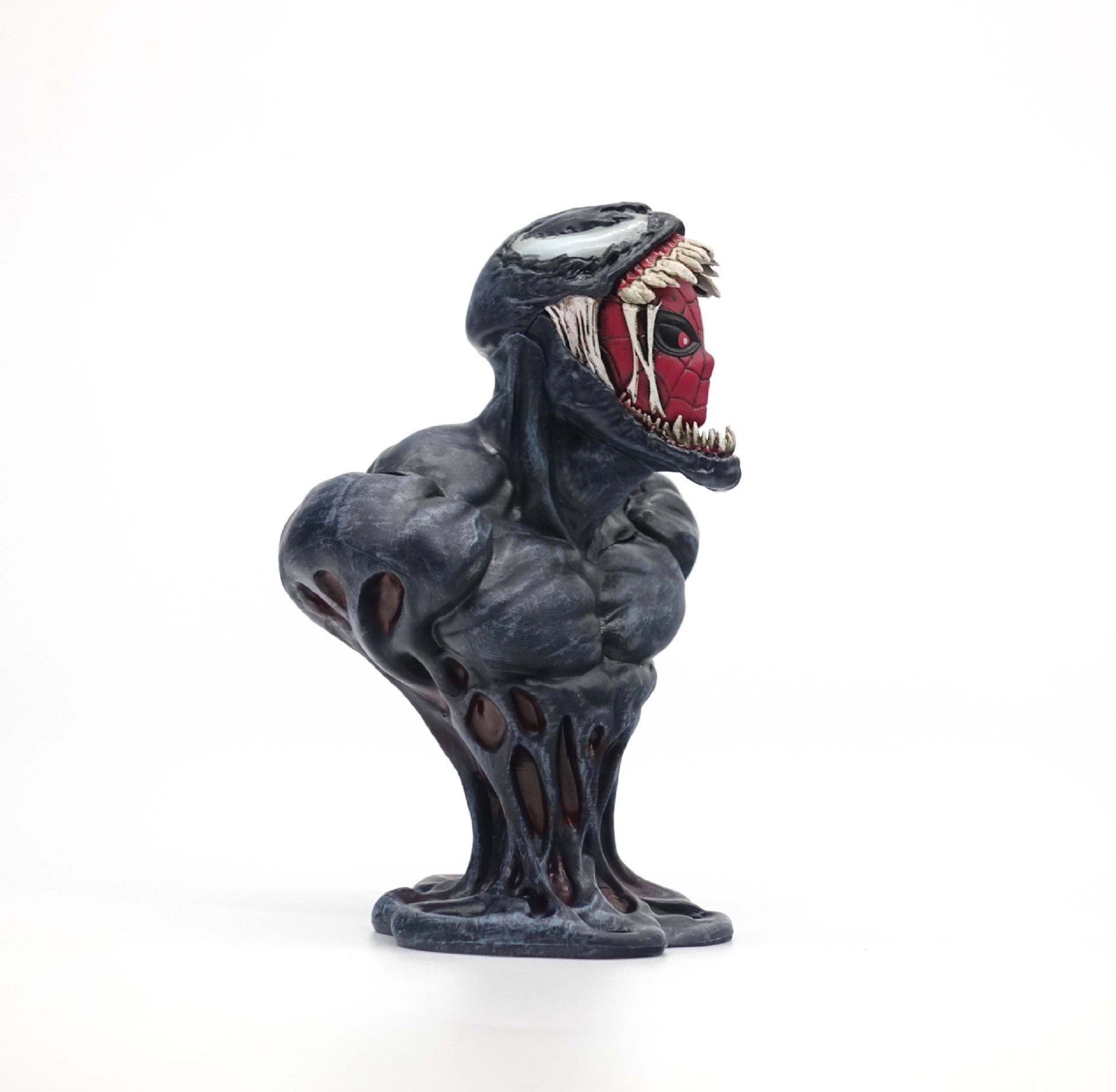 毒液2 屠杀开始venom 动漫周边 毒液蜘蛛侠半身像 盒装手办模型