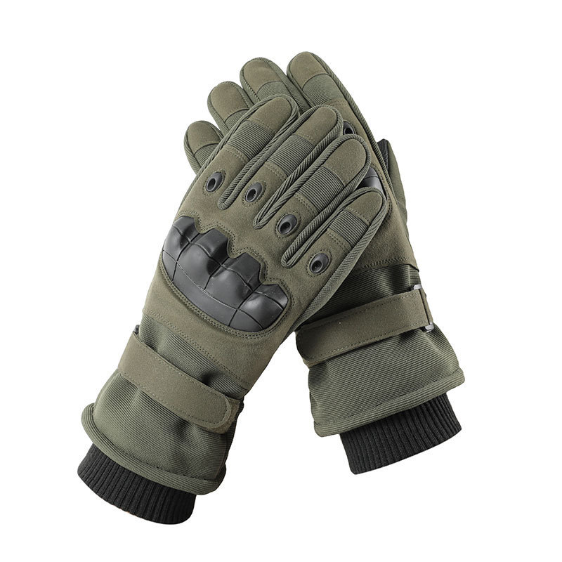 Knight Tactical Warm Gloves Winter Outdoor Motorcycle Men's Fleece-Lined Protective Cold-Proof Gloves